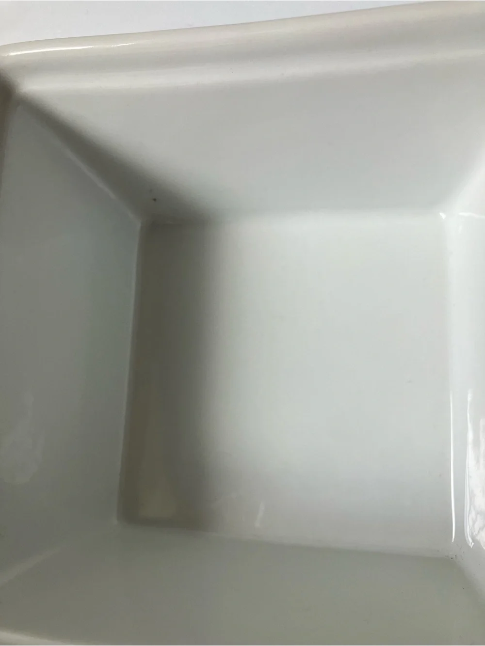 Williams Sonoma Nesting Serving Bowls Square Ceramic White Open Kitchen Set of 4